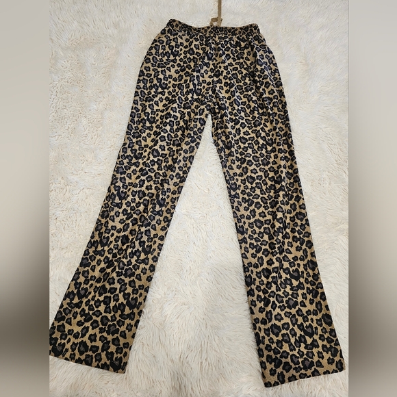 SHEIN Animal Print Trousers in Tan and Black - Picture 2 of 3